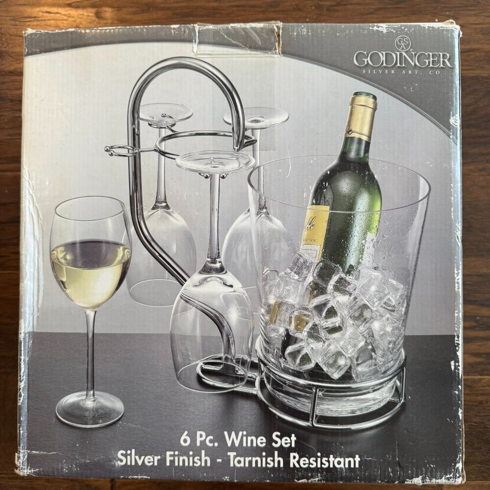 Vintage Godinger 6PC Wine Set